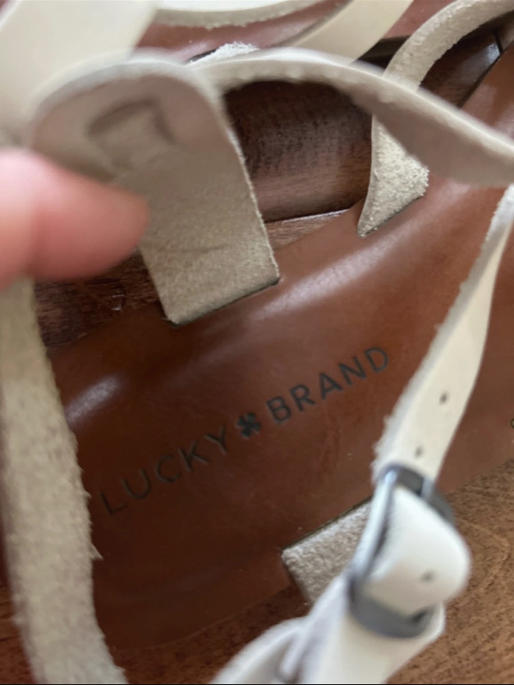 Lucky Brand Sandals 7.5M - Picture 3 of 5